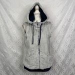 Antigua Rant Faux Fur Golf Activewear Vest Hoodie Size L Photo 2