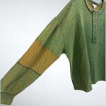 easel Oversized Women Polka Dot Long Sleeves Top in Green Size S Photo 2