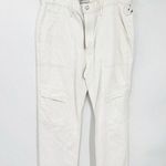 AGOLDE Cooper Milkshake White Straight High Rise Cargo Jeans Size 32 Photo 0