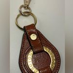 A Vintage Rare HTF Oroton Brown leather keychain Clip keyring Key Photo 0