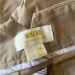 Maeve by Anthropologie Pleated Wide Leg Cropped Ankle Pants in Beige Womens sz 8 Photo 3