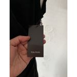 Vera Wang Black Cocktail Dress 8 cotton stretch dragonfly NYE party holiday New Photo 3