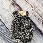 Vintage Beaded Purse String Reversible Bag Purse White Photo 1