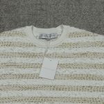 Endless Rose  Sweater Womens Large Ivory Gold Metallic Sparkle New Holiday Photo 1