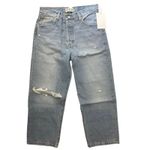 NWT Etica Altin Loose Crop Straight Leg Jeans Ithaca Wash Size 28 Blue Photo 2