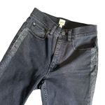 Rebecca Taylor  LA VIE Distressed Black Jeans Glitter Striped Size 25 Grunge Punk Photo 5