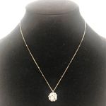 Fossil 💝 Necklace with Crystal Pendant Photo 3