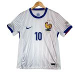 Nike France National Team Jersey White Blue UEFA Soccer Mbappe 10 Womens Small Photo 0