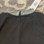 Annalee + Hope  Black Sleeveless Dress with Silver Embellished Collar Photo 5