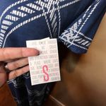 Lularoe Maria Dress Size S Dark Blue White Nautical Pattern Coastal Maxi Dress Photo 3