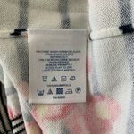 Lands' End Striped Floral Print Pullover Sweater Photo 5