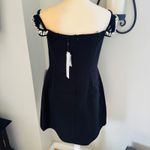 Monique Lhuillier  Blaire Embellished Off the Shoulder Minidress,‎ Black 4 NWT Photo 10