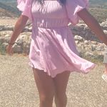 Verge Girl Pink Puff Sleeve Dress Photo 2