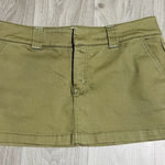 Olive Green Utility Mini Skirt | Chic Everyday Look Tan Size 8 Photo 0