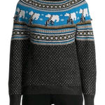 Holiday Time  Polar Bear Preppy Christmas Fisherman Teacher Ugly Sweater S Photo 0