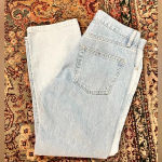 frame denim FINAL PRICE NWOT Frame Le Slouch Crop Bi- Color Jeans Photo 1