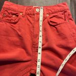 BDG Urban Outfitters Womens Jeans Red High Rise Straight Leg Raw Hem Size‎ 26 Photo 11