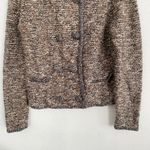 CAbi Womens Ritz Sweater Sz M Earth Tones Knit Double Breasted Classic Cardigan Photo 1