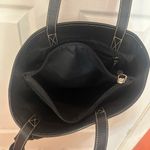 Ralph Lauren LAUREN Black Canvas Tote Bag Leather Trim Shoulder Handbag Vintage Photo 5