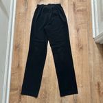 LL BEAN | Women's Black Straight Leg Cotton Stretch Pants, Size 6 Medium Tall Photo 3