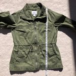 Old Navy Green Long Sleeve Collared Zip Up Utility Jacket Photo 5
