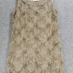 Bloomsbury Shift Dress Womens M Cream Tulle Rosette Floral Cocktail Party Lined Size M Photo 0