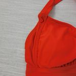 Athleta Womens Bikini Top Size 38C Orange Criss-Cross Back Convertible Strap NEW Photo 8