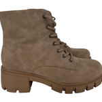 MIA Women's Terrie Lace Up Chunky Lug Sole Combat Boots Taupe Size 9.5M Photo 0
