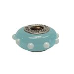 Pandora Sterling Silver 925 ALE Light Blue Murano Glass Bead Charm Photo 1