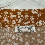 Free People  She’s Ditsy Floral Bodysuit Layered Bell Sleeves Gold Size Small Photo 5