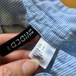 H&M Striped Sleeveless Blouse, Blue, White, Size 2 Photo 3