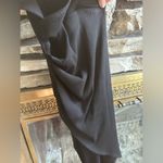 Women’s Black Ribbed Lulu’s Dress Crisscrossed Chest With Side Slit ￼ Size XL Photo 2