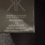 Kardashian Kollection Black Long Sleeve Open Midi Drape Sweater Size M Photo 4