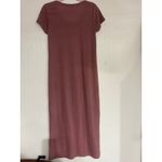 Old Navy  Women's Mauve Short Sleeve Maxi Dress Side Slits Casual Comfort M Photo 3