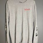 Disney Minnie Mouse Shirt Womens Grey Long Sleeve  Crew Neck Pullover Large Photo 0