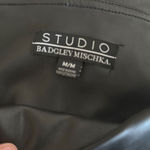 Badgley Mischka  Faux Leather Straight Leg Pants Size‎ Medium Black Photo 7