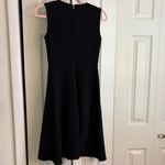 DKNY Black Midi Dress with Gold Accent Photo 6