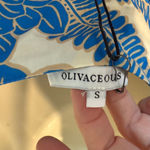 Olivaceous Oliviaceous Cool Water Abstract Maxi Dress Small NWT Photo 8