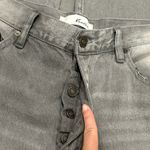 KanCan Gray Wide Leg Cropped Raw Hem Jeans Photo 3