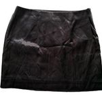 NWT Grey Lab Black Silky Mini Skirt L Size L Photo 0