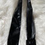 Black Leather Waist Belt Photo 0