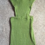 Princess Polly Olia Sage Green Mini Cutout Ribbed Dress. Size S/M Photo 1