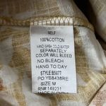 Kori America Jumpsuit Womens Medium Yellow White Floral Wide Leg Boho Peasant Photo 6