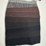 Herve Leger Riley Bandage Mini Skirt Brown Ombre Photo 2