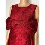 Sister Jane Tate Rose Jacquard Bow Mini Dress sz M Cherry Red NWT Size M Photo 7