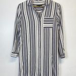 Banana Republic  Striped Button Down Shirt Tunic Dress Photo 0