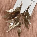 Chandelier Angel Wing Charm Earrings Photo 2