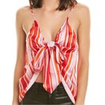 Cami NYC NEW NWT  The Arlo Cami Red Tropical Stripe Tank Top Blouse Revolve Sz XS Photo 3