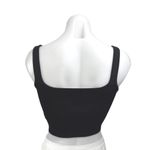 ASTR  The Label Black Sleeveless Ribbed Knit Corset Bustier Crop Top Size S Photo 1