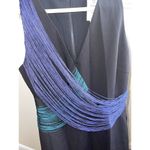 Adelyn Rae NWT  Knee High Black Dress With multi Color Design. Size Large Photo 1